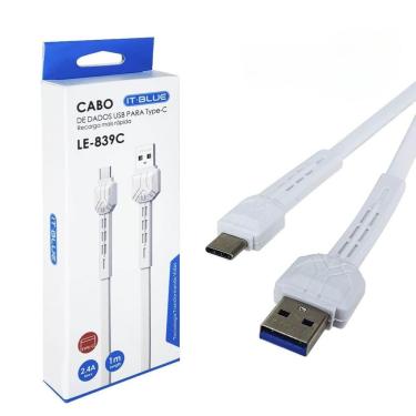 Imagem de Cabo de Dados Smartphone USB Tipo C LE-839C It Blue