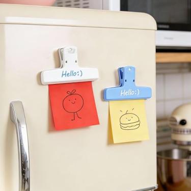 Imagem de Clipes para saco, clipe magnético para armazenamento de alimentos, resistente, clipe de comida de plástico para batatas fritas, lanche, cozinha, geladeira, jardim, costura, tecido, alfinetes de roupas