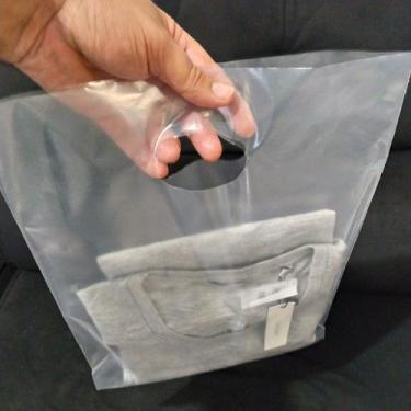 Imagem de Sacolas Plásticas Alta densidade, 30x40 Boca Vazada - Transparente Fos