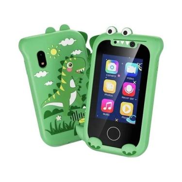 Imagem de Brinquedo De Telefone Com Tela Sensível Ao Toque Para Crianças Com Câm