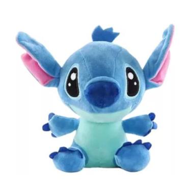 Imagem de Pelúcia Stitch Azul 25cm Fofinho, Perfeito para Presente e Coleção - D