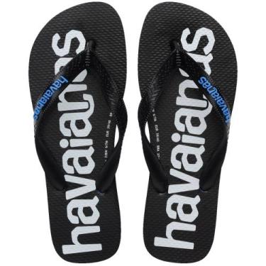 Imagem de Chinelo Havaianas Top Logomania 2 Masculino, Azul, 41 /42