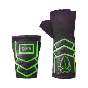 Imagem de Luvas Vermelhas E Azuis De Roman Reigns E AJ Styles Para Luta, Motocic