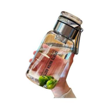 Imagem de Garrafa De Água De Vidro Transparente De Grande Capacidade Para Esport