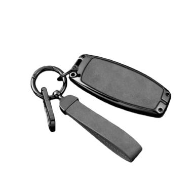 Imagem de Capa de chave remota de carro de liga compatível com BYD Atto 3 Han EV Dolphin Lied Tang Dm Qin PLUS Song Pro MAX Yuan Protetor Chaveiro(A 2-2 Dark Grey)