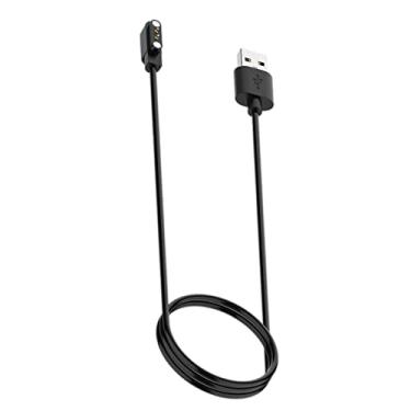 Imagem de ZGUZMCMK Carregador Magnético de Relógio de 1 Metro (3,3 Pés) com Ventosa Universal Leve E Fácil de Transportar, Preto