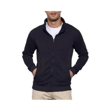Imagem de Jaqueta De Moletom Masculina Leve Com Zíper De Manga Longa Para Outono