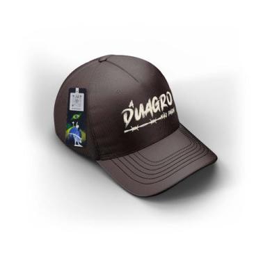 Imagem de Boné Masculino Country Tecido Poliéster DuAgro Não Para, Preto, Adulto