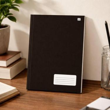 Imagem de Caderno Universitário Costurado 1 Materia 96 Folhas Pautado Capa Dura 