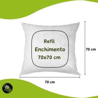 Imagem de Enchimento Almofada Refil 70x70 Silicone 1 Unidade - bambusoft