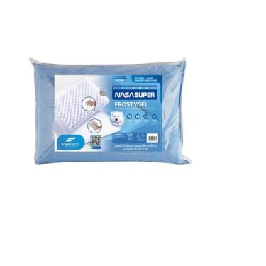 Imagem de Travesseiro Nasa Super Frostygel Ortopédico40x60x14 Tecnologia FrostyG