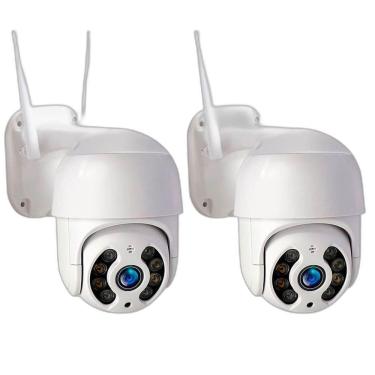 Imagem de Kit 2 Câmeras Segurança Ip Full Hd 360 Alta Definição