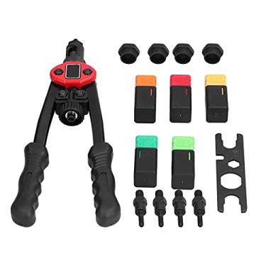 Imagem de Garosa Arma de Porca de Rebite, Rebitador Manual de Aço Inoxidável Com Cabeça de Troca Rápida, Rebites M3-M8 para Uso Automotivo e de Móveis