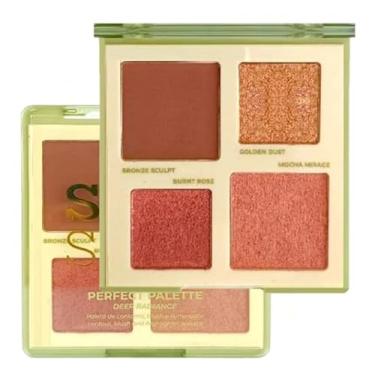 Imagem de Paleta de Maquiagem Trio Deep Radiance Silk Skin Cor 3 – Contorno, Blush e Iluminador, Alta Pigmentação, Textura Aveludada