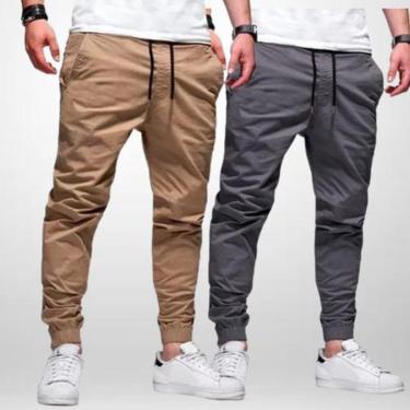 Imagem de Kit 02 Calças Usemoda Jogger Jeans Sarja Masculina-Masculino