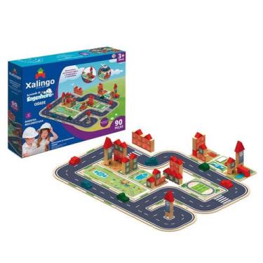 Imagem de Brinquedo de Construir e Montar Brincando de Engenheiro Cidade 90 Peça