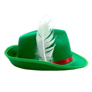 Imagem de Chapéu De Alemão Verde Com Pena