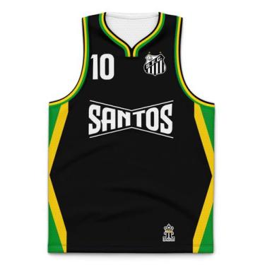 Imagem de Camiseta Regata do Santos Reggae Jamaica - Produto Oficial, G, Conform