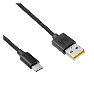 Imagem de Cabo USB Tipo C Preto 1m Carregador Celular 4.8A Rápido
