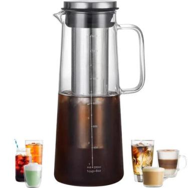 Imagem de Jarra De Vidro Hermética Para Café Cold Brew 1.0L Com Filtro Removível