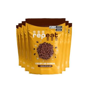 Imagem de Repeat, Kit 6 Crispy De Chocolate Ao Leite Com Quinoa Repeat 50G