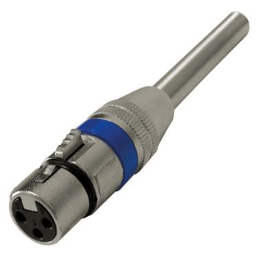 Imagem de Plug Cannon Femea Azul Corpo Metalico Com Mola