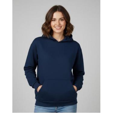 Imagem de Moletom Canguru Com Capuz Unissex Flanelado 100% Algodão - Luh Godinho