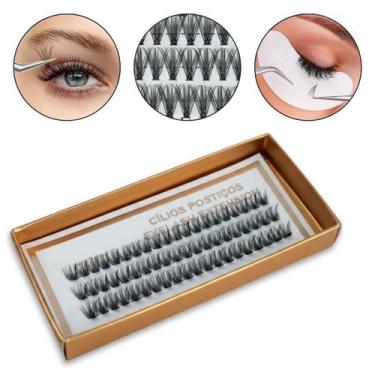 Imagem de 60 Cílios Tufinho Para Extensão 30P 0.07 10mm Curvatura D Tufo Postiço