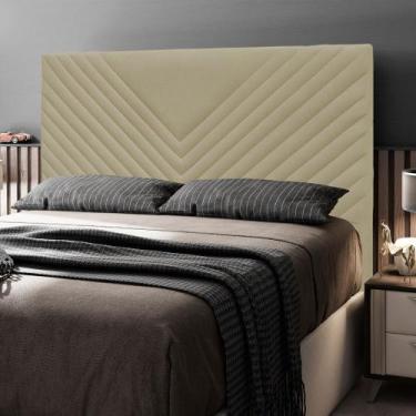 Imagem de Cabeceira Cama Box Casal Queen Size Viena 160cm Corano Bege - Abmaza