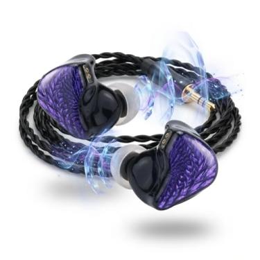 Imagem de Fone De Ouvido Profissional Intra-auricular Celest Wyvern Preto 1DD Fone de Ouvido HiFi com Fio - Ideal para Jogos com Placa Frontal de Pintado à Mão, Cabo Removível 0,78 2 Pinos para Músicos