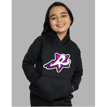 Imagem de Moletom Emily Vick Infantil Blusa Youtuber, Preto, 08