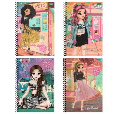 Imagem de Caderno Espiral Capa Dura 1x1 - 96 Folhas - Amigas Para Sempre - Foron