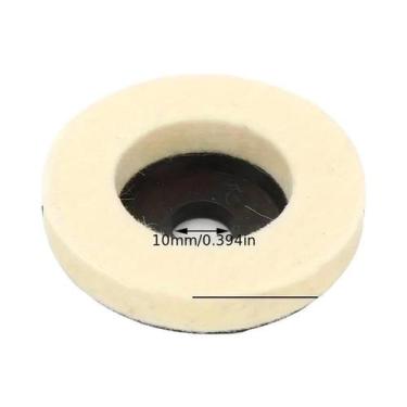 Imagem de Roda De Polimento De Feltro De Lã 50mm 75mm Para Esmerilhadeira Angula