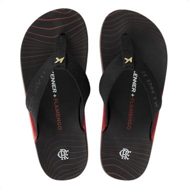 Imagem de Chinelo Kenner Masculino NK6 Pro Flamengo Rubro-Negro-Masculino