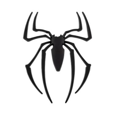 Imagem de Emblema Cromado 3D De Metal Em Formato De Aranha Para Carro, Adesivo U