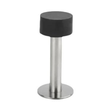 Imagem de Batente De Porta De Aço Inoxidável Com Borracha, Sem Furos, Montagem E