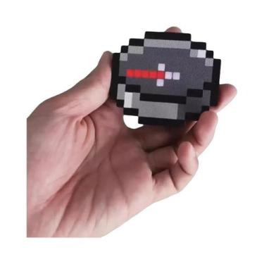 Imagem de Chaveiro Bússola Gamer Recarregável Com Design Pixelizado Luminoso - P