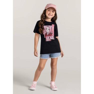 Imagem de Camiseta Naruto infantil unissex Brandili