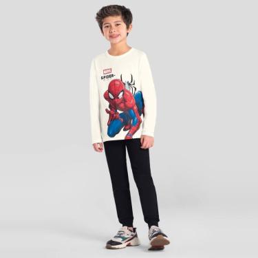 Imagem de Camiseta infantil estampa em gel Homem-Aranha Brandili