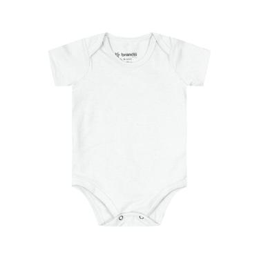Imagem de Body bebê unissex em cotton Brandili-Branco