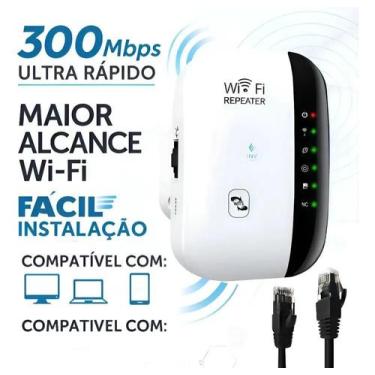 Imagem de Repetidor De Sinal Wi-fi Roteador Amplificador De Internet 3 - Congrat