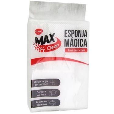 Imagem de Kit 20 Unidades Esponja Mágica para Limpeza Tira Manchas Material Microabrasivo Uso em Diversas Superfícies Branco OEM