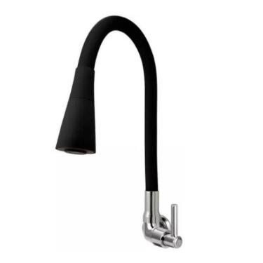 Imagem de Torneira Gourmet para Cozinha Flexível Cone 2 Jatos 1-4 de Volta Parede Aço Inoxidável...