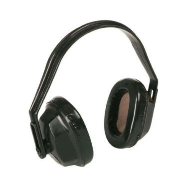 Imagem de Protetor Auditivo Tipo Concha Plastcor do Brasil C.A. 19.714 para Proteção Auricular com PVC e Espuma Preto 1 Unidade