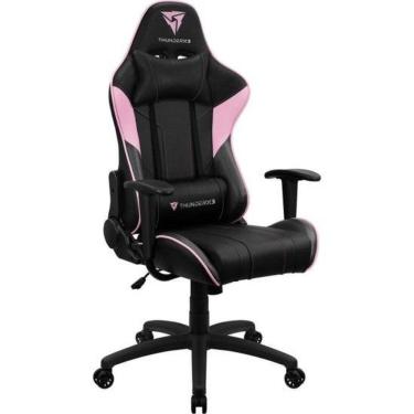 Imagem de Cadeira Gamer EC3 em Poliuretano com Tecnologia AIR Tech e Mecanismo de Balanço Até 18 Graus Rosa