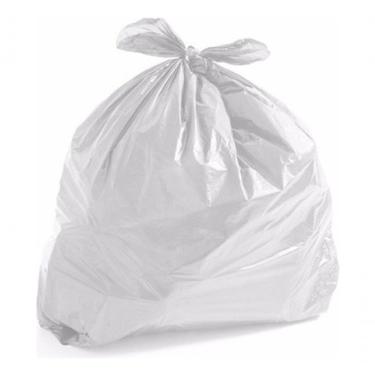 Imagem de Saco para Lixo 60 Litros Colorido Branco Comum para Descarte Doméstico e Comercial em P...