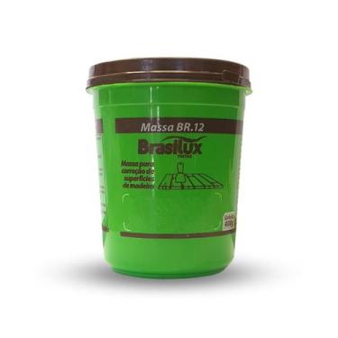 Imagem de Massa Madeira Wood Reparo Fácil Calafetar Br12 Brasilux 400g, Branco