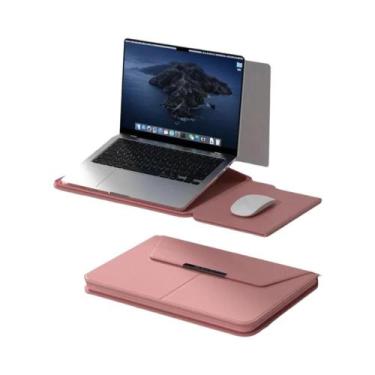 Imagem de Capa De Couro Para Laptop De 13-14 E 15-16 Polegadas Com Suporte, Bols