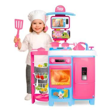 Imagem de Brinquedo cozinha infantil completa mega toy chef samba toys - SAMBATO