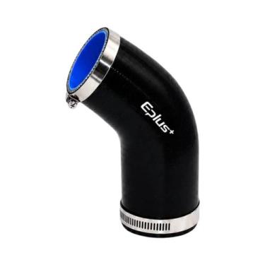 Imagem de Adaptador De Tubo De Silicone Preto 45 Graus Para Intercooler E Turbo 